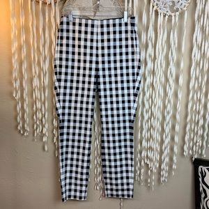 Rag & bone Black White Checkered Slim Pant…